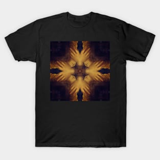 Mandalisa Kaleidoscope [Hands] Pattern (Seamless) 6 T-Shirt